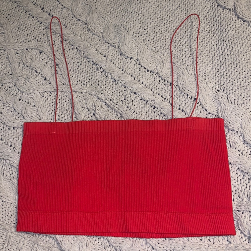URBAN OUTFITTERS red spaghetti strap top